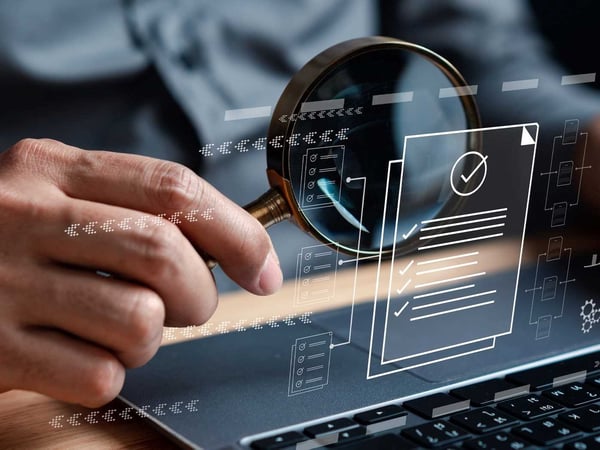 magnifying glass managed review gazette