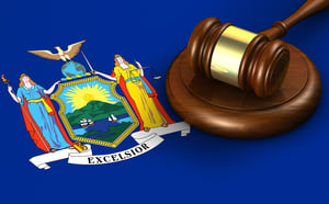 new york state seal and gavel