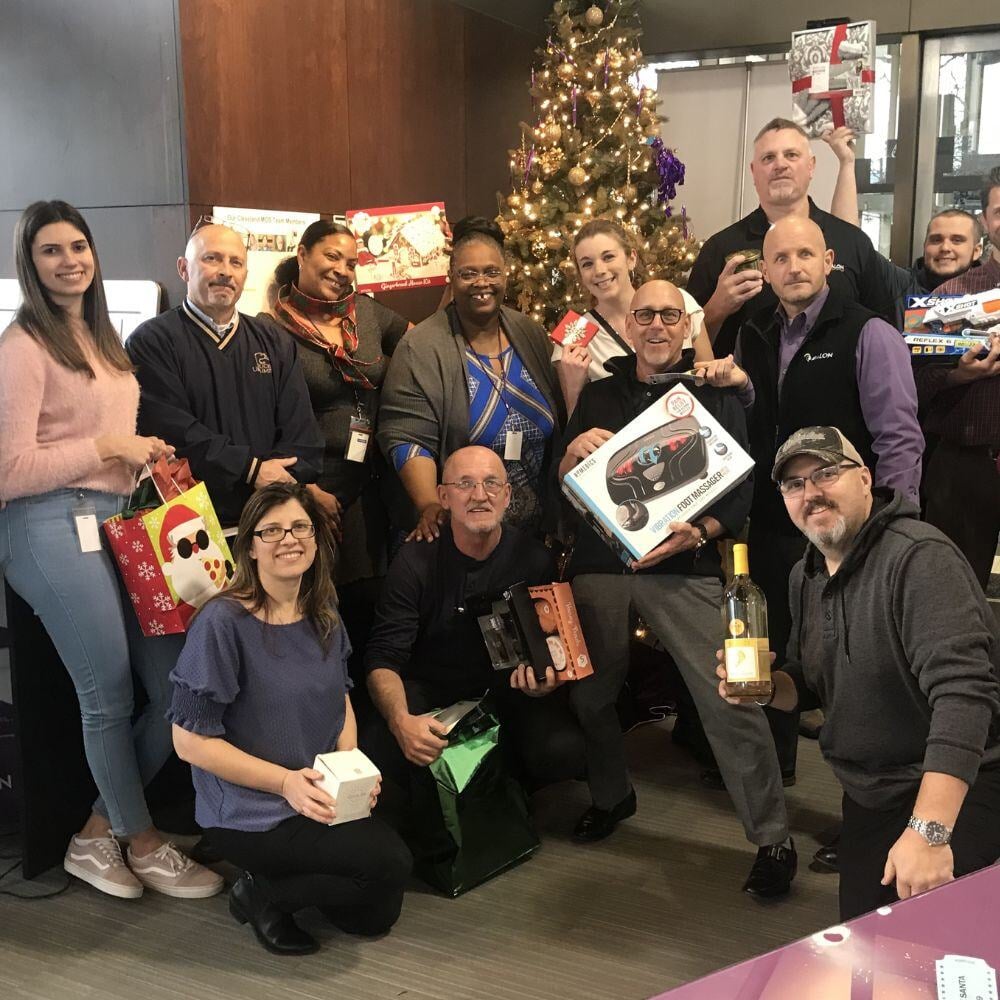 secret santa group in cleveland office