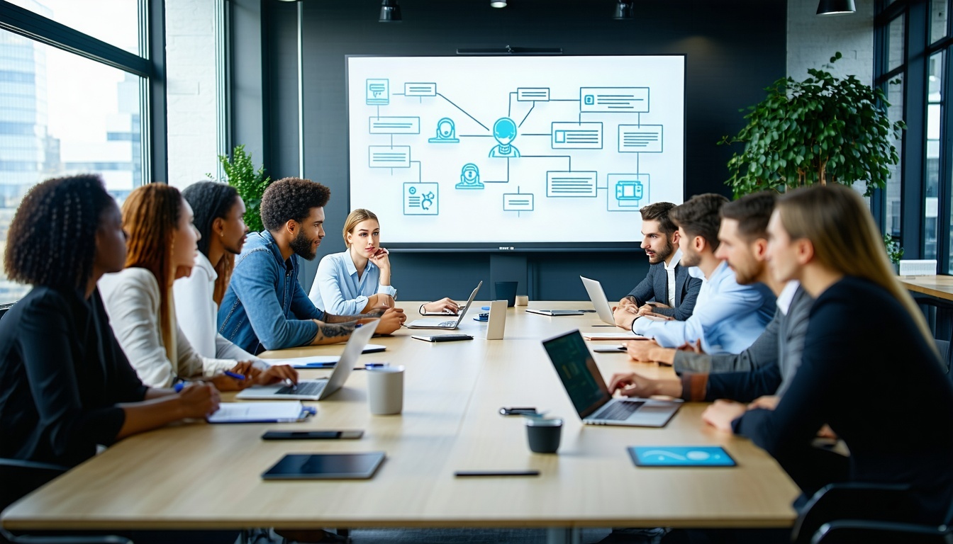 group of men and women performing a cybersecurity tabletop exercise