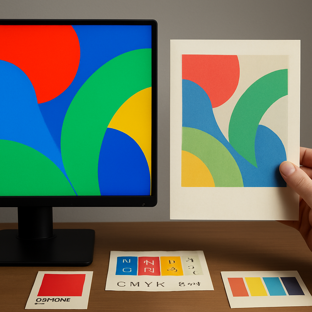 color on computer vs on printed paper