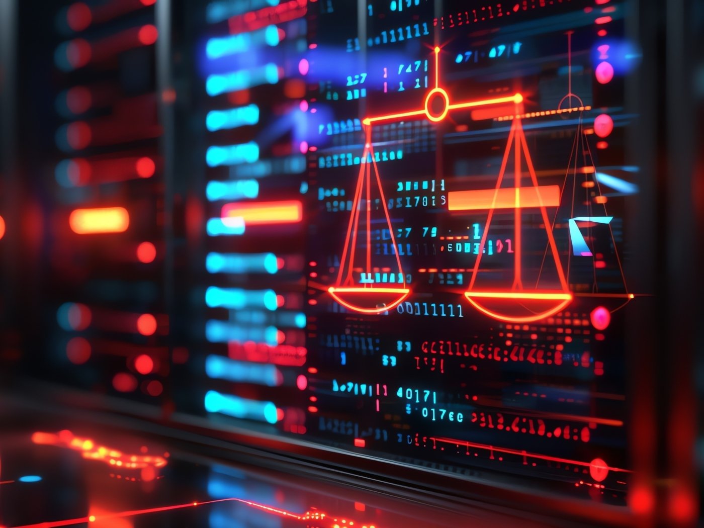 cybersecurity legal scales computer